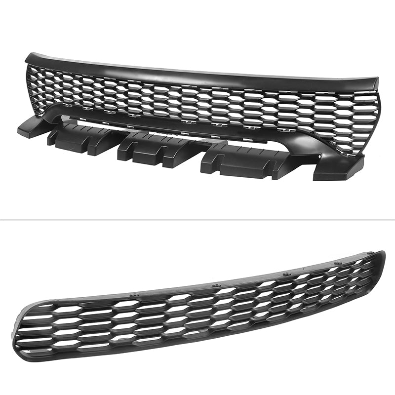 2015-2023 Dodge Charger Front Bumper Cover Grill LED Widebody Black P