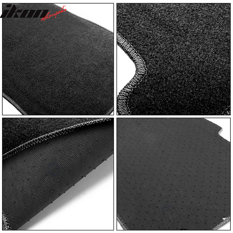 Car Floor Mat for 1979-1993 Ford Mustang Coupe Black Carpets Nylon