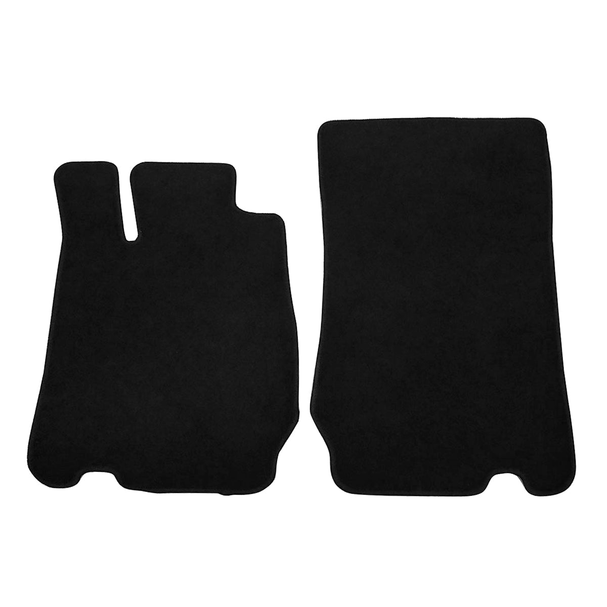 Car Floor Mat for 2003-2012 Mercedes SL Black Anti Slip Nylon 2PCS