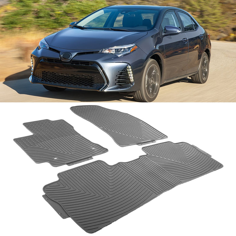 2014-2019 Toyota Corolla Latex Floor Mats Front Second Row