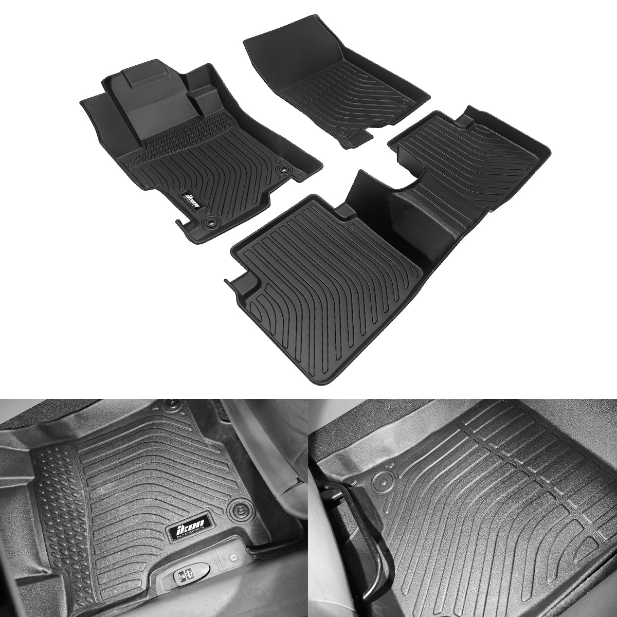 Car Floor Mat for 2008-2012 Honda Accord All Weather 3D Molded TPE