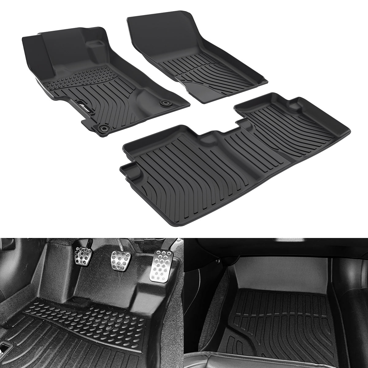 Car Floor Mat for 2012-2015 Honda Civic All Weather 3D Molded Pad TPE