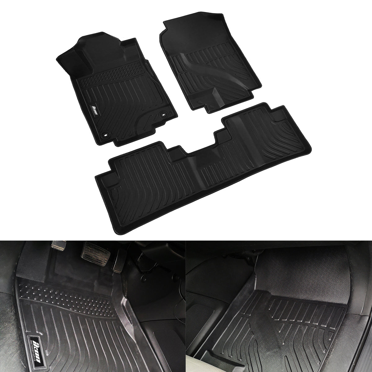 Car Floor Mat for 2012-2016 Honda CR-V All Weather 3D Front Rear TPE