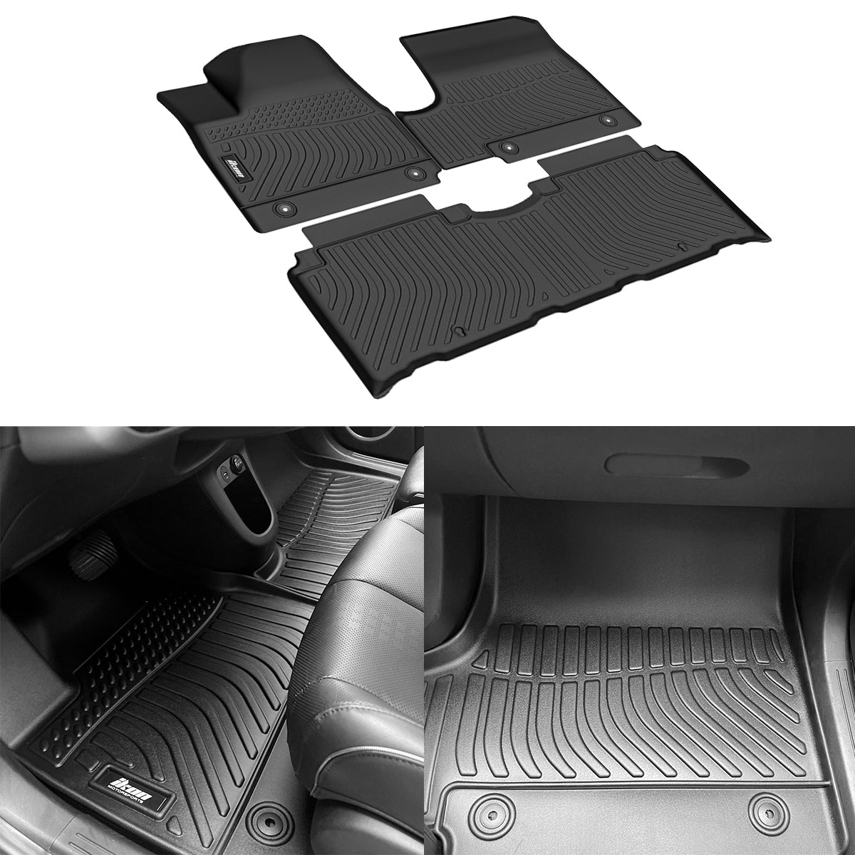 Car Floor Mat for 2022-2024 Hyundai Ioniq 5 All Weather 3D Molded TPE