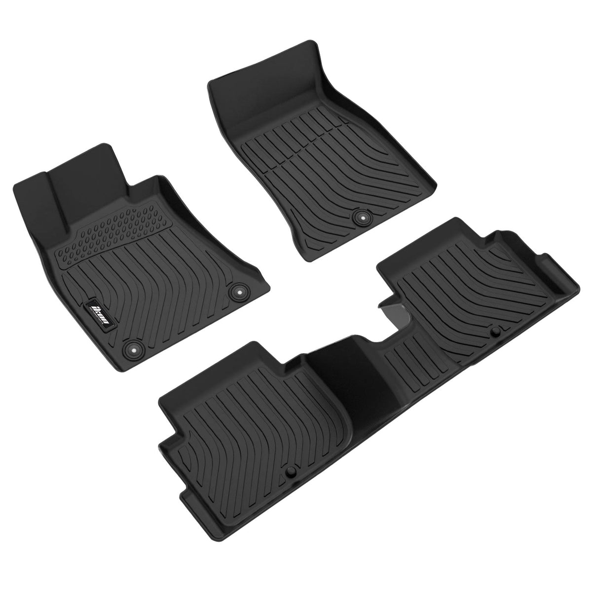 2018-2023 Kia Stinger RWD Floor Mats All Weather TPE 3D Carpets 3PC