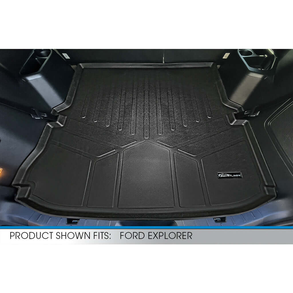 SMARTLINER Custom Fit Floor Liners For 2015-2016 Ford Explorer without 2nd Row Center Console