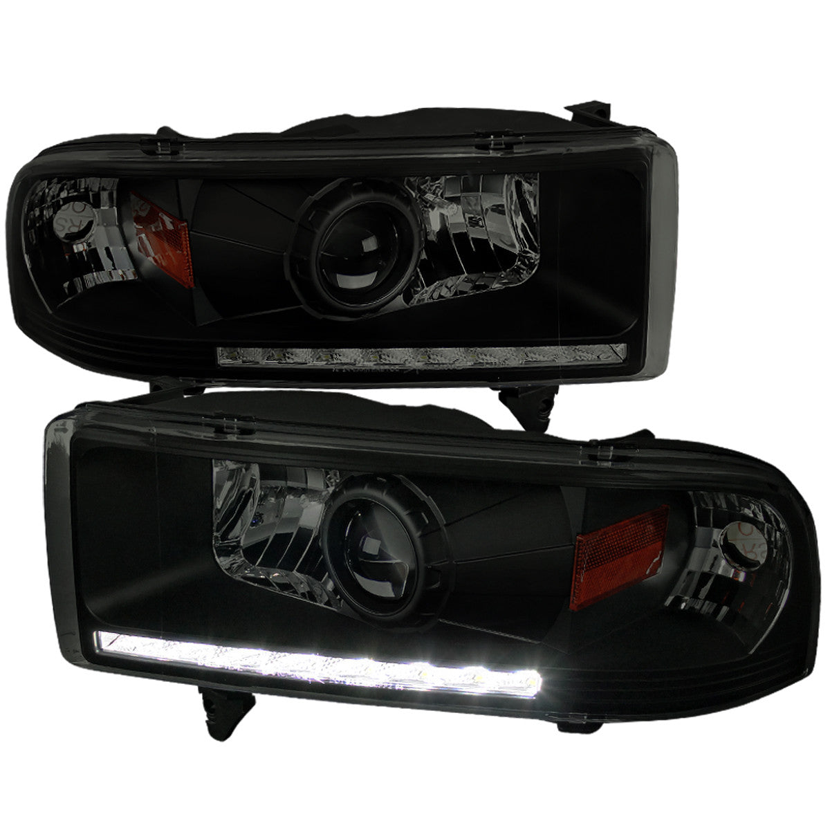 Spec-D 94-02 Dodge Ram 1500 2500 3500 Headlights Smoked
