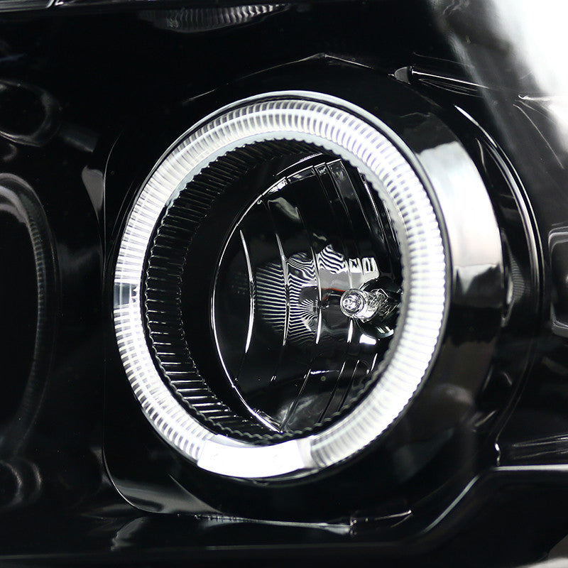 Spec-D 06-08 Dodge Ram 1500 Halo Projector Headlights Black