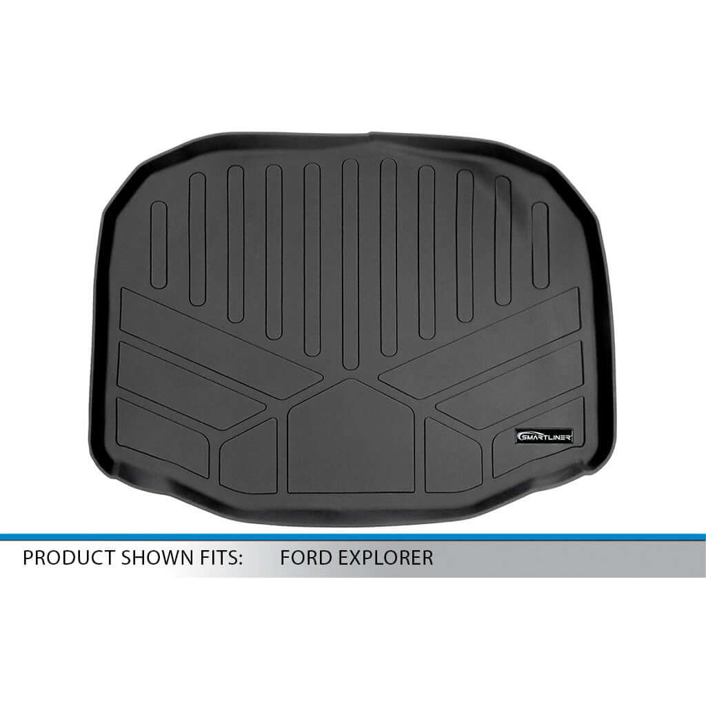 SMARTLINER Custom Fit Floor Liners For 2015-2016 Ford Explorer without 2nd Row Center Console