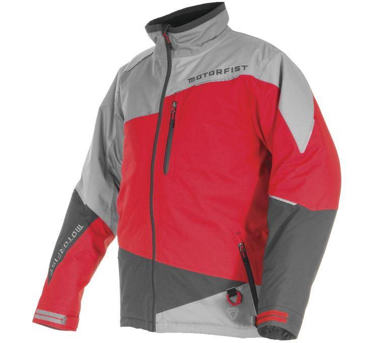 Motorfist Redline Jacket - MF19A-J58-RSG-M - Red/Gray - Medium
