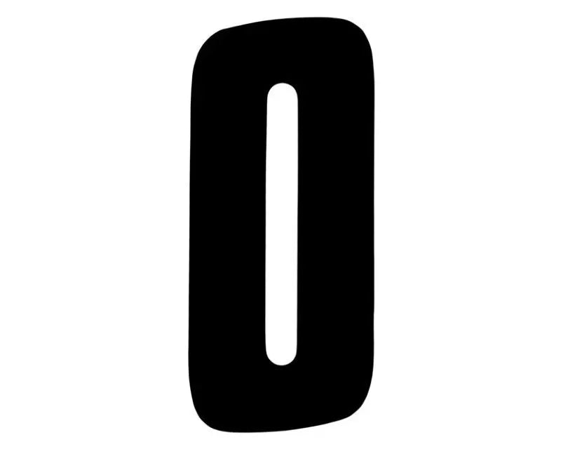 Factory Effex Black "0" 3 pcs. 7" Factory Numbers