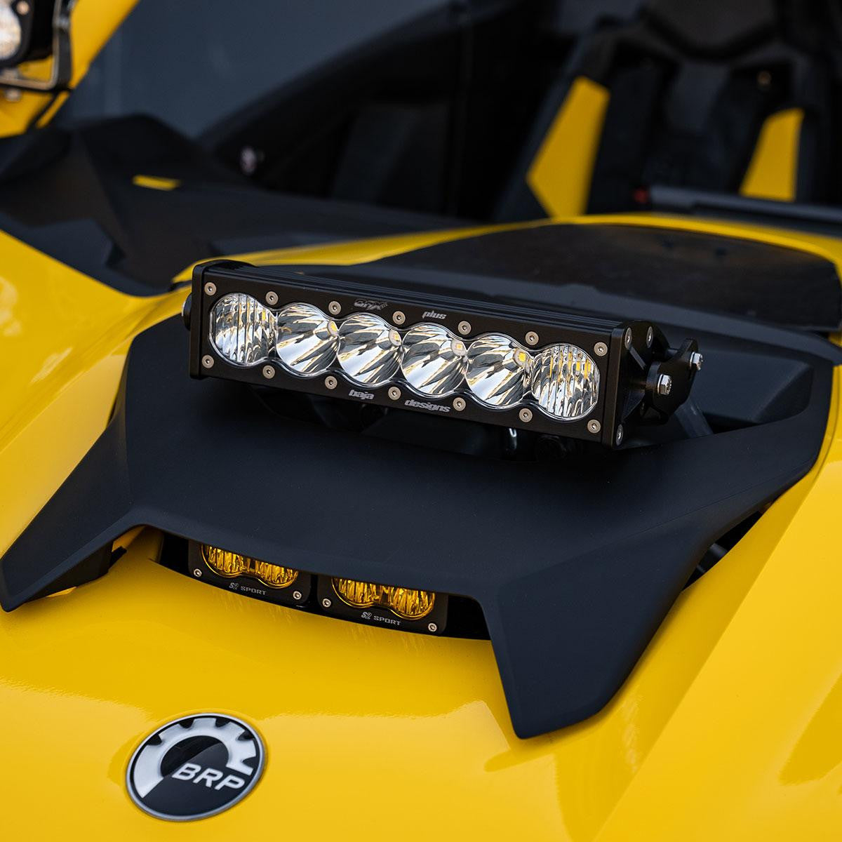 Baja Designs Can-Am Maverick R Amber 10in OnX6+ Shock Tower Kit