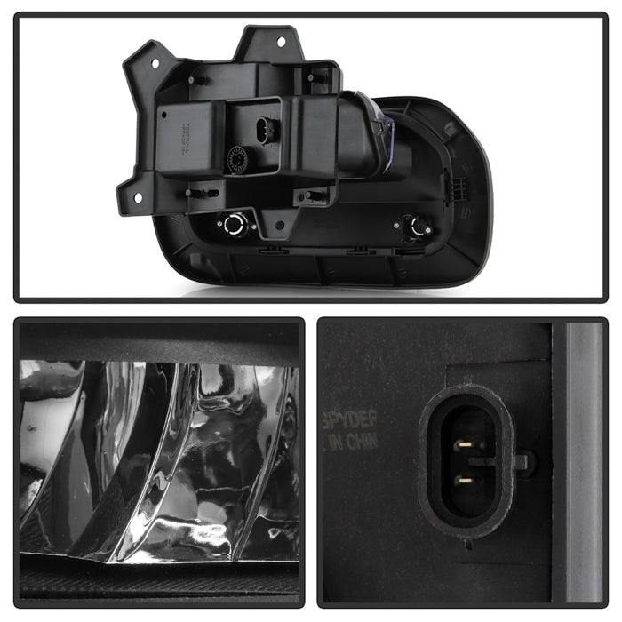 SPYDER Dodge RAM 1500 2025+ OEM Style Full Led Fog Lights W/ Switch- Set FL-DR2025-15-LED-C 9055461