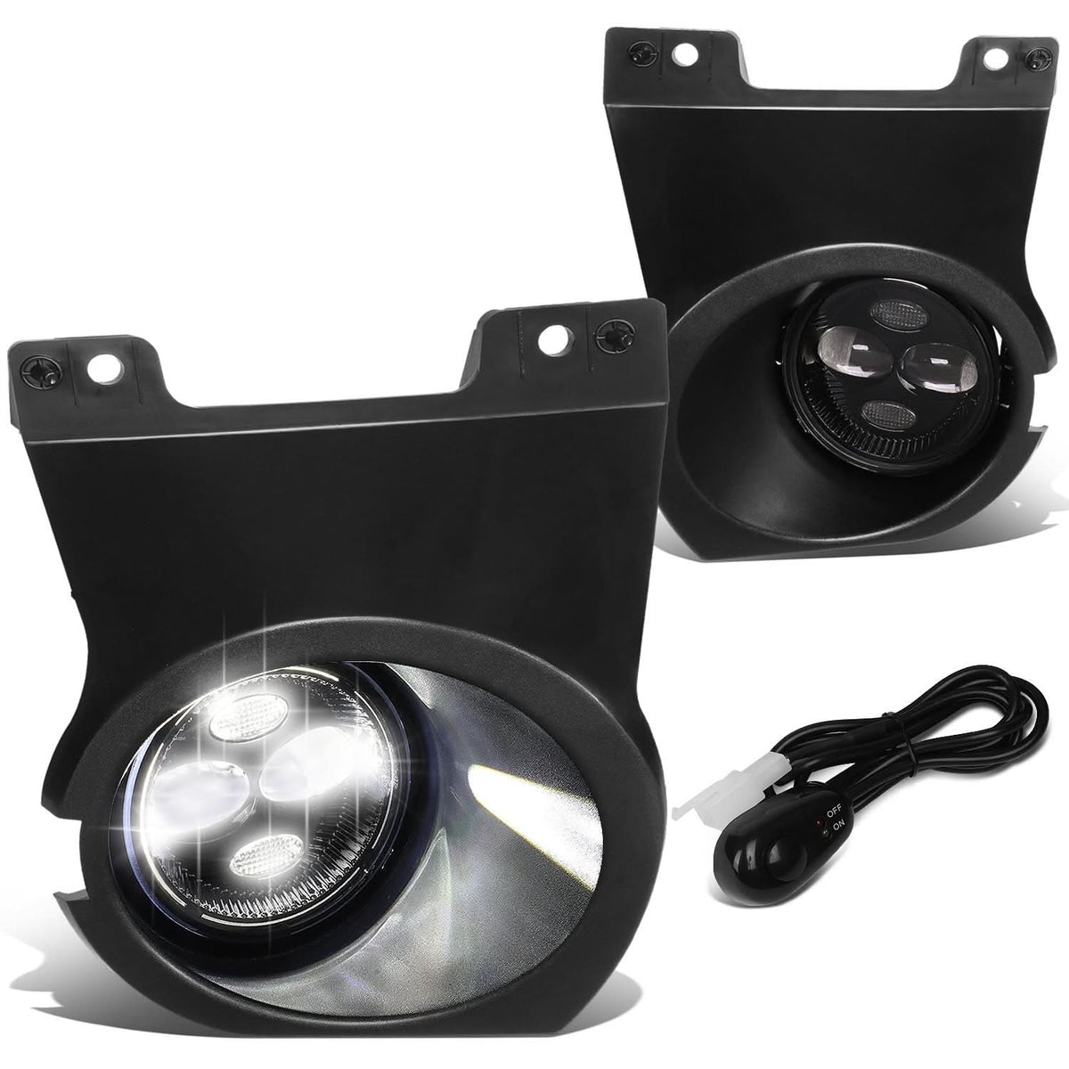 2009-2014 Ford F-150 Fog Lights with Switch & Wiring Kit - Clear