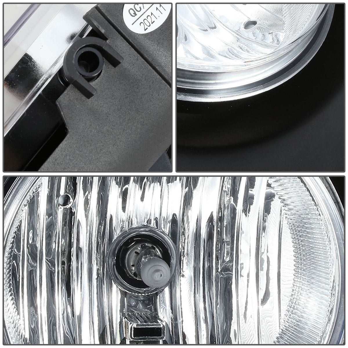 2001-2007 GMC Sierra Chrome Clear Fog Lights H10 Bulb