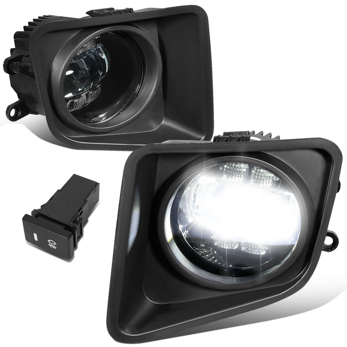 14-21 Toyota Tundra LED Projector Fog Lights with Switch Chrome