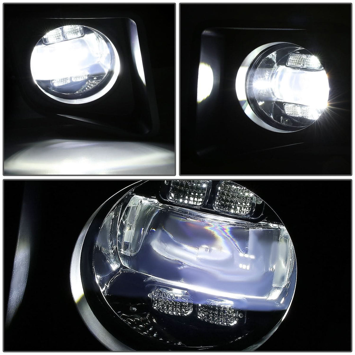 14-21 Toyota Tundra LED Projector Fog Lights with Switch - Smoke