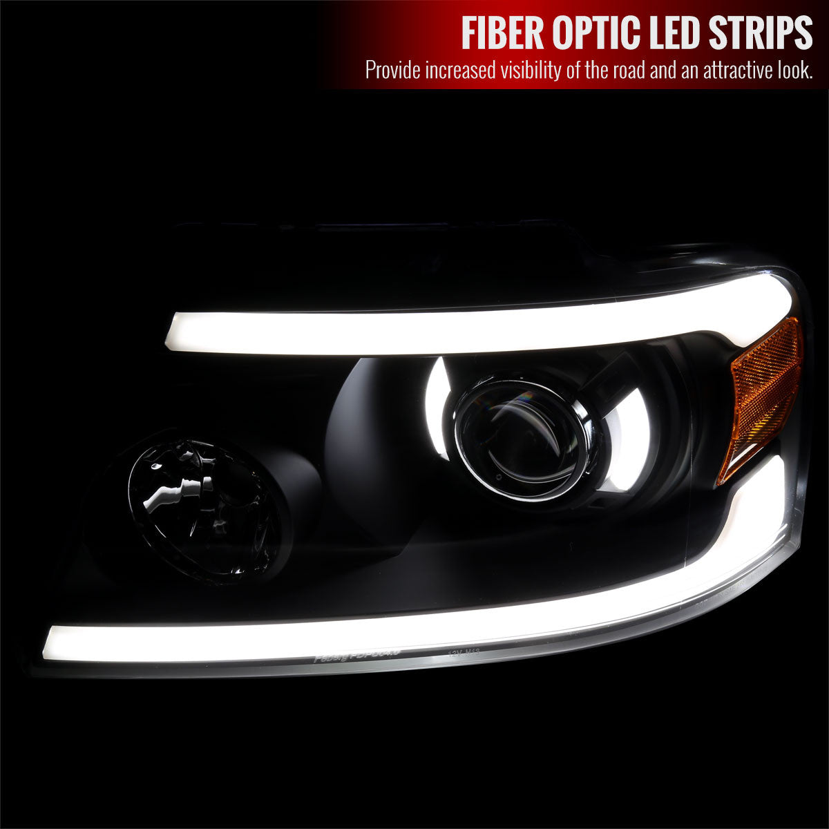 Spec-D 04-08 Ford F150 06-08 Lincoln Mark Headlights Black