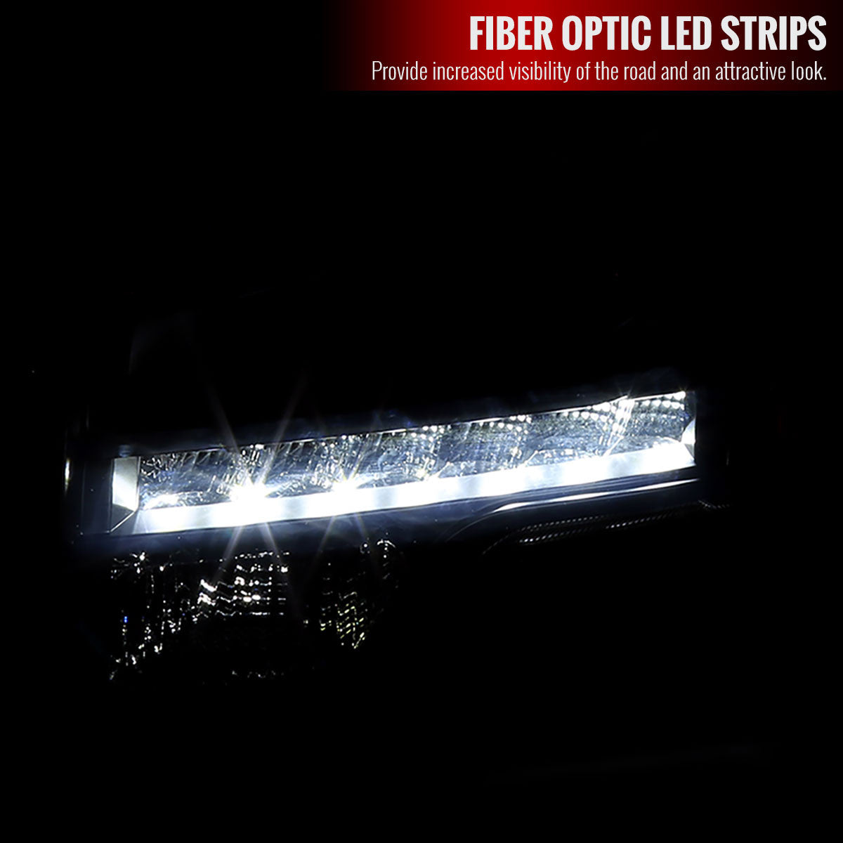 Spec-D 09-14 Ford F150 Projector Headlights LED DRL Black/Smoked