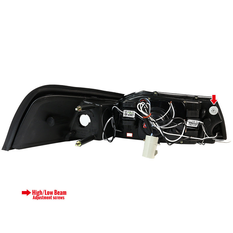 Spec-D 99-04 Ford Mustang Dual Halo LED Projector Headlights