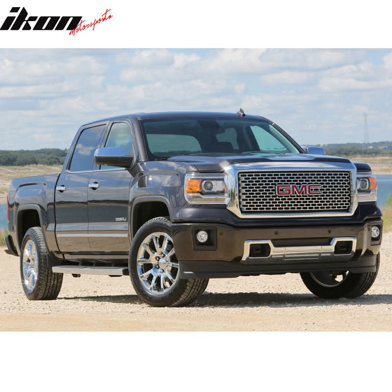 2014-2015 GMC Sierra 1500 Vertical Chrome Front Upper Grille Grill ABS
