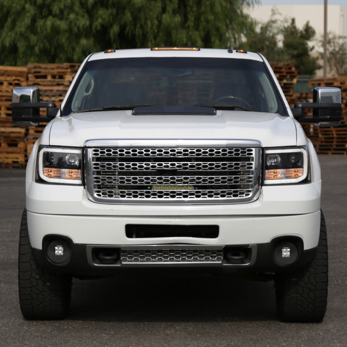 Spec-D 07-14 GMC Sierra 1500 Projector Headlights Black/Clear