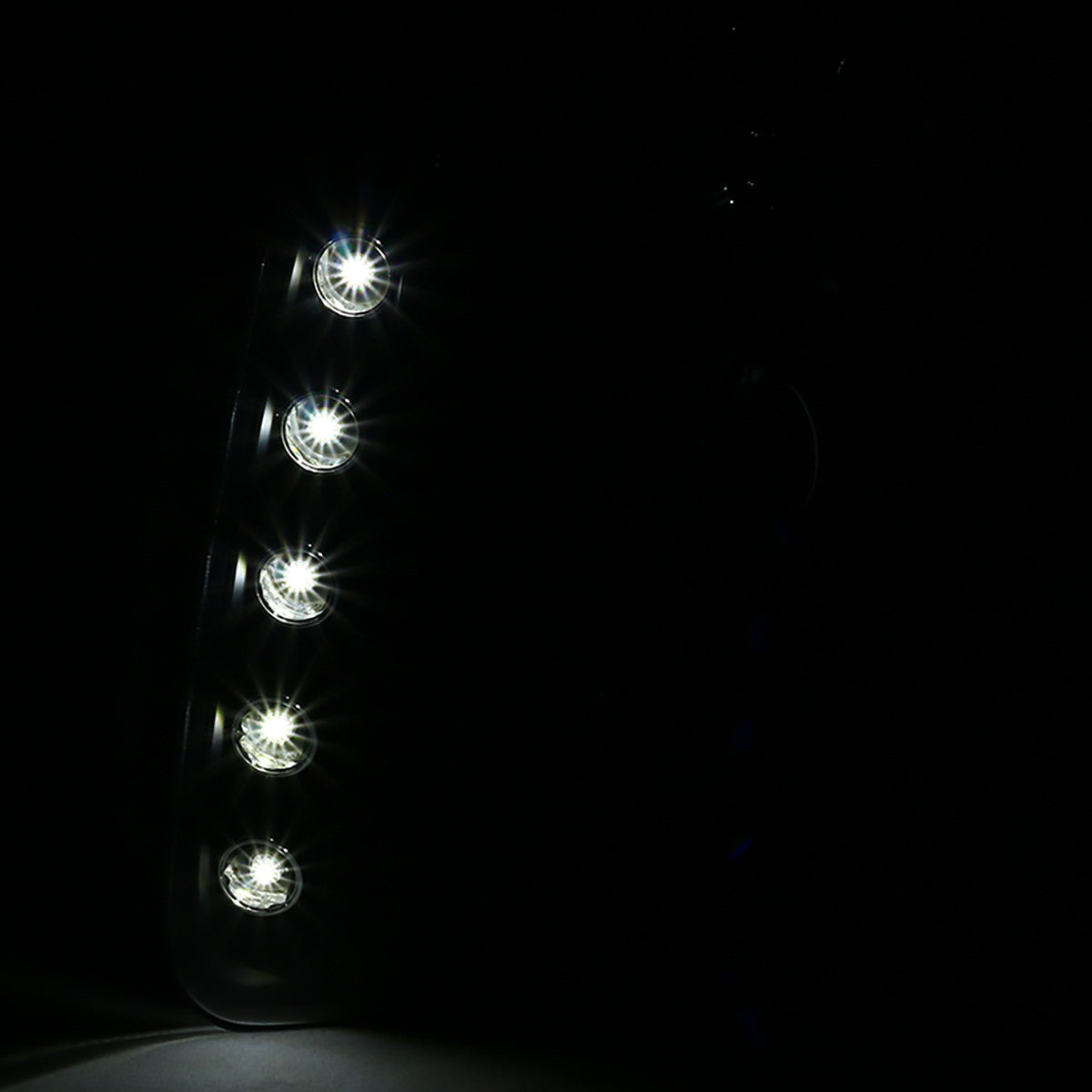 Spec-D 07-14 GMC Sierra Denali Headlights Halo Projector Black