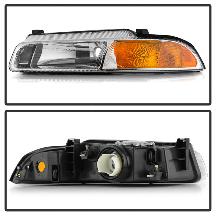 SPYDER 95-00 Dodge Stratus OEM Style headlights - Set - Chrome (HD-JH-DSTR95-AM-C) 9054730