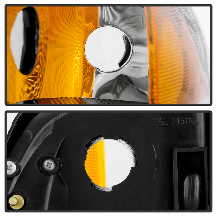SPYDER 95-00 Dodge Stratus OEM Style headlights - Set - Chrome (HD-JH-DSTR95-AM-C) 9054730