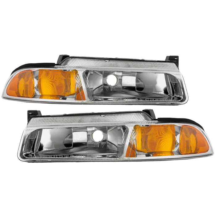 SPYDER 95-00 Dodge Stratus OEM Style headlights - Set - Chrome (HD-JH-DSTR95-AM-C) 9054730