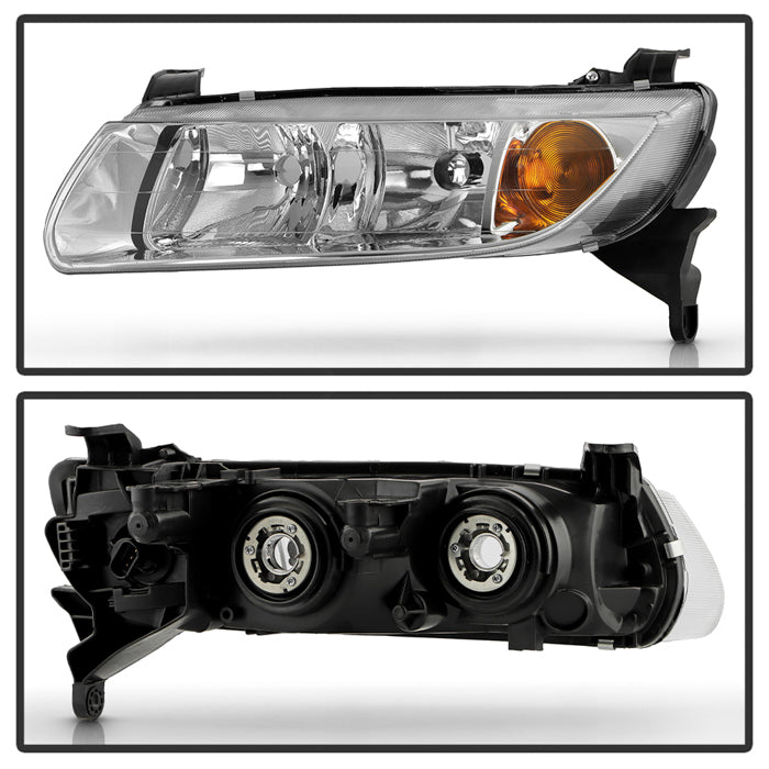 SPYDER 00-02 Saturn L Series OEM Style Headlights - Set - Chrome (HD-JH-SALS00-AM-C) 9054785