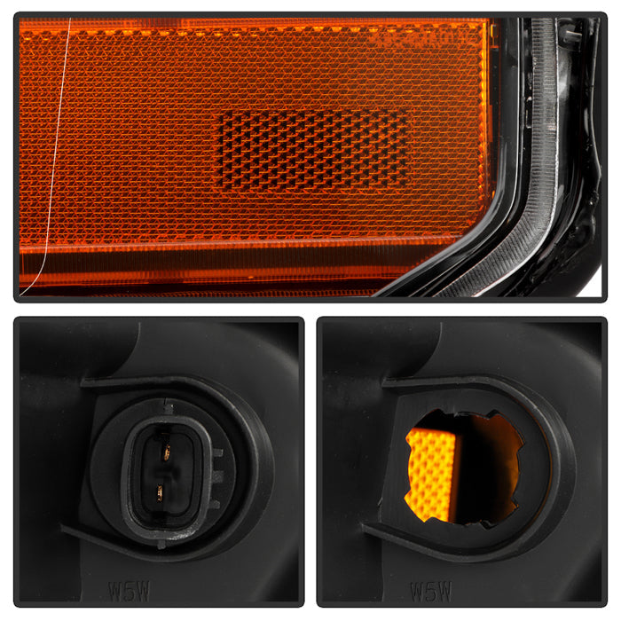 SPYDER 14-21 Toyota Tundra w/LED DRL OE Left Halogen Headlight - Black (HD-JH-TTU14-DRL-OE-BK-L) 9959271