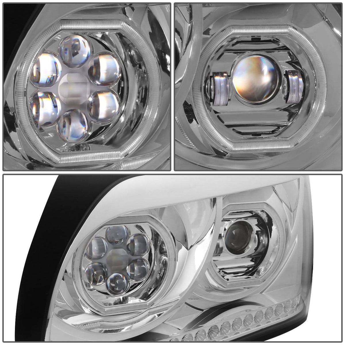 96-10 Freightliner Century Projector Headlights - Clear