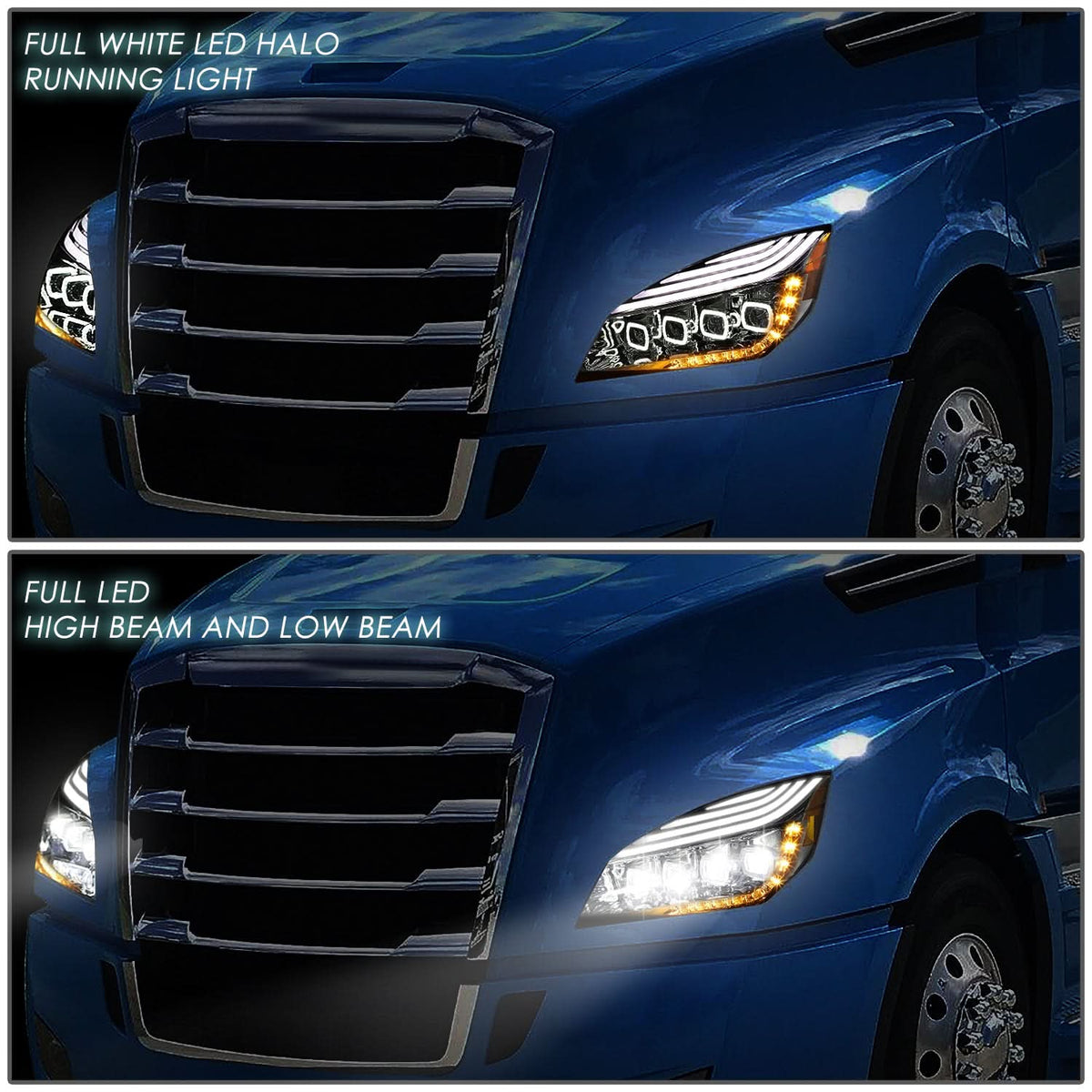 2018-2021 Freightliner Cascadia Chrome Headlights