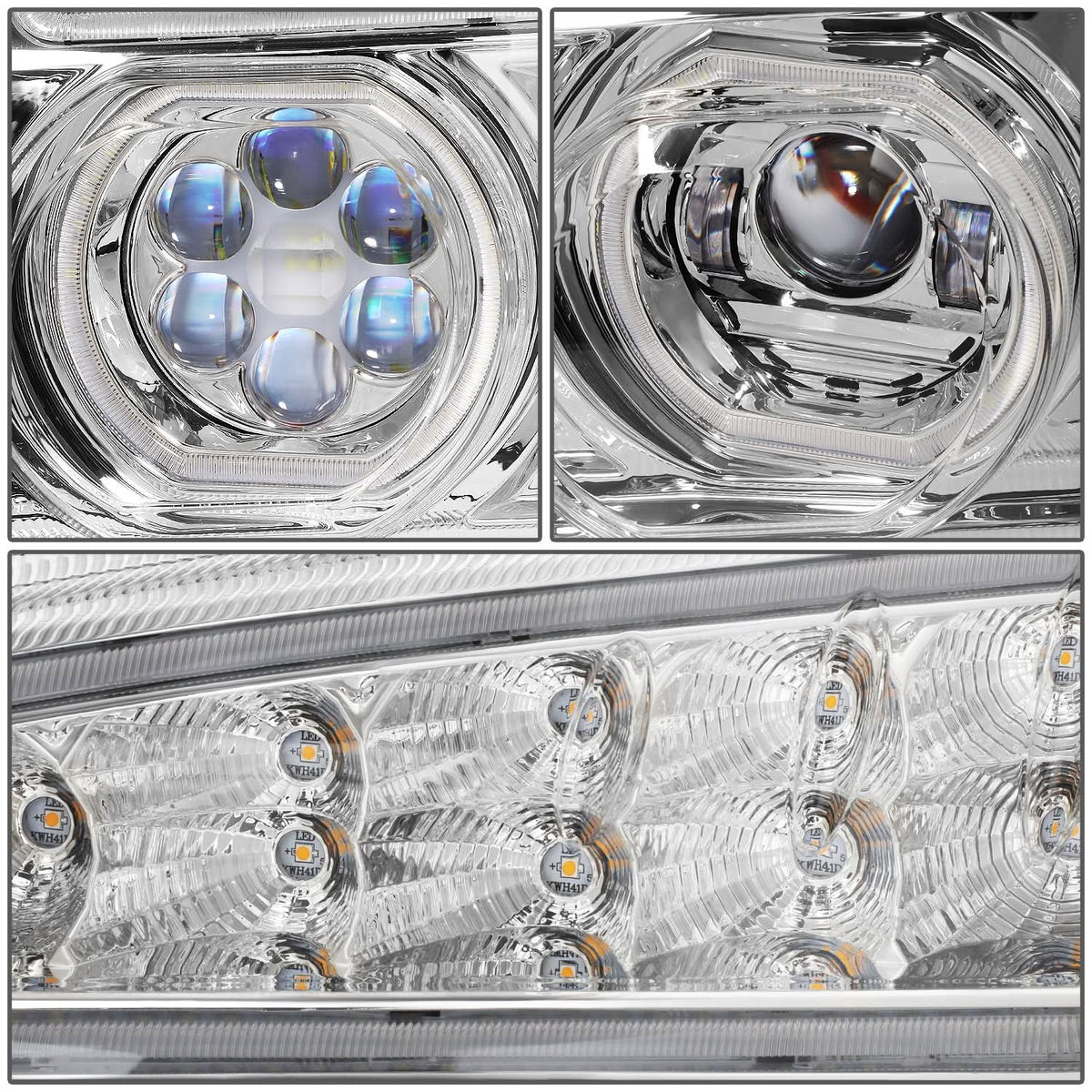 2019-2022 Kenworth T880 Chrome Headlights