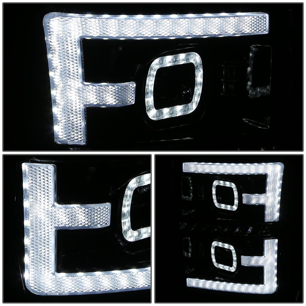 2011-2016 Ford F-250/F-350/F-450/F-550 Sequential LED Projector Headlights