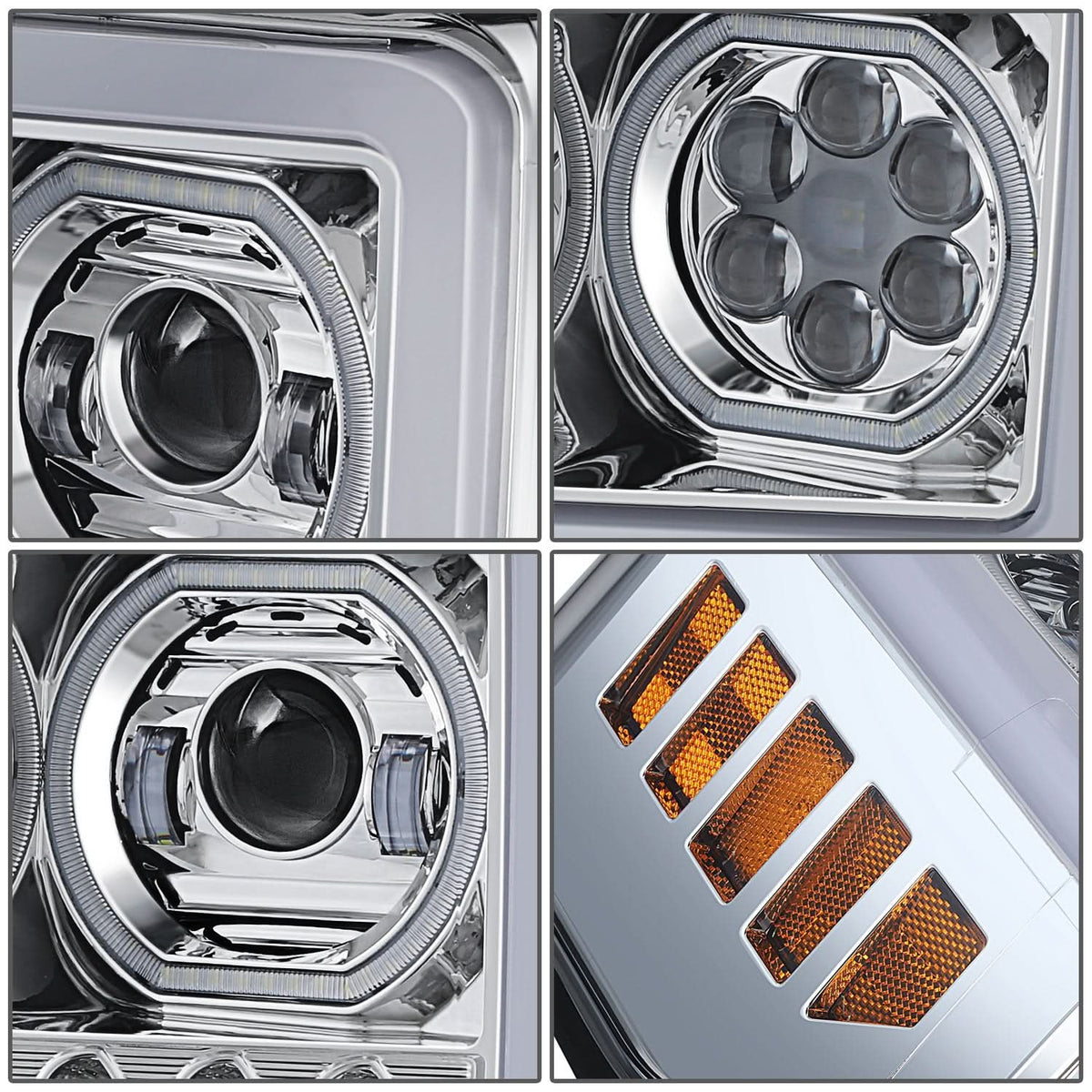 17-19 Ford F-250/F-350/F-450 Super Duty LED Headlights w/ Sequential Turn