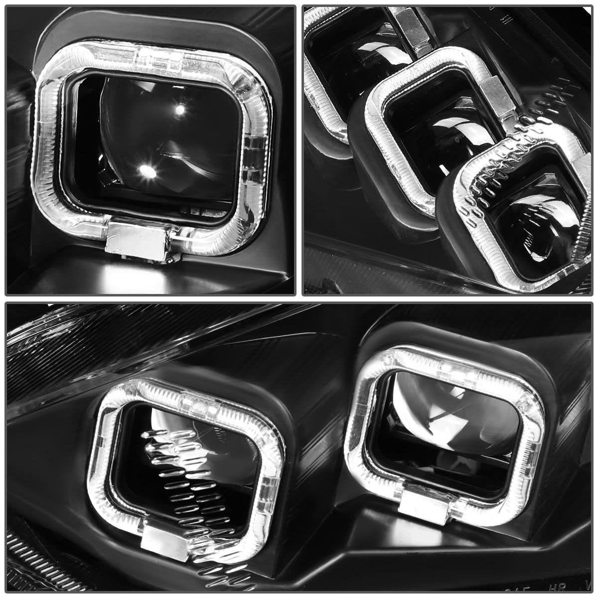 2015-2018 Ford Focus Sequential Halo Projector Headlights Black