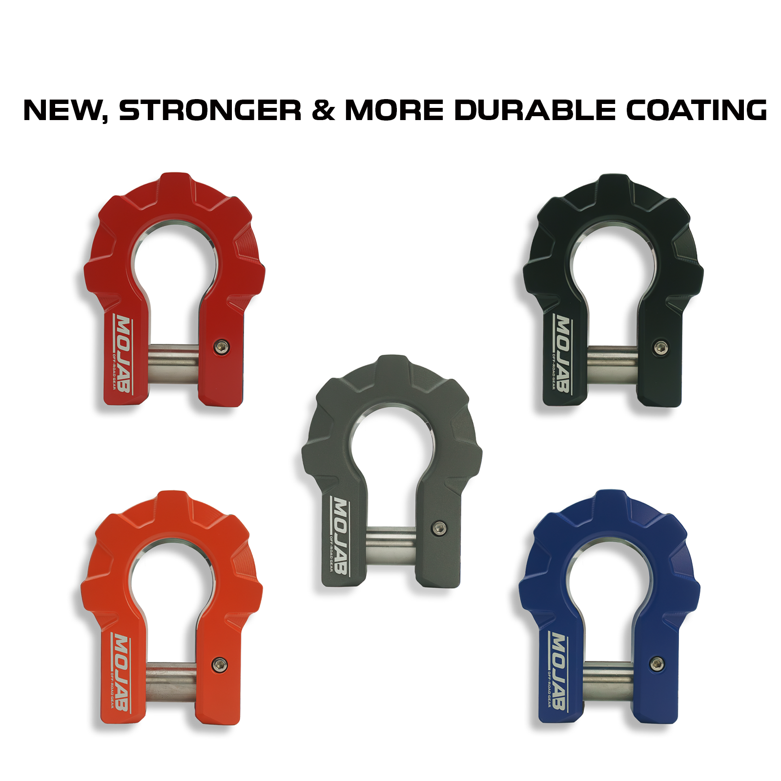 3/4'' Extreme duty Aluminum D-Shackle set (9T)-Ceramic coated (LIFETIME WARRANTY*)-Raw Shackles are scheduled for delivery during the week commencing July 6th
