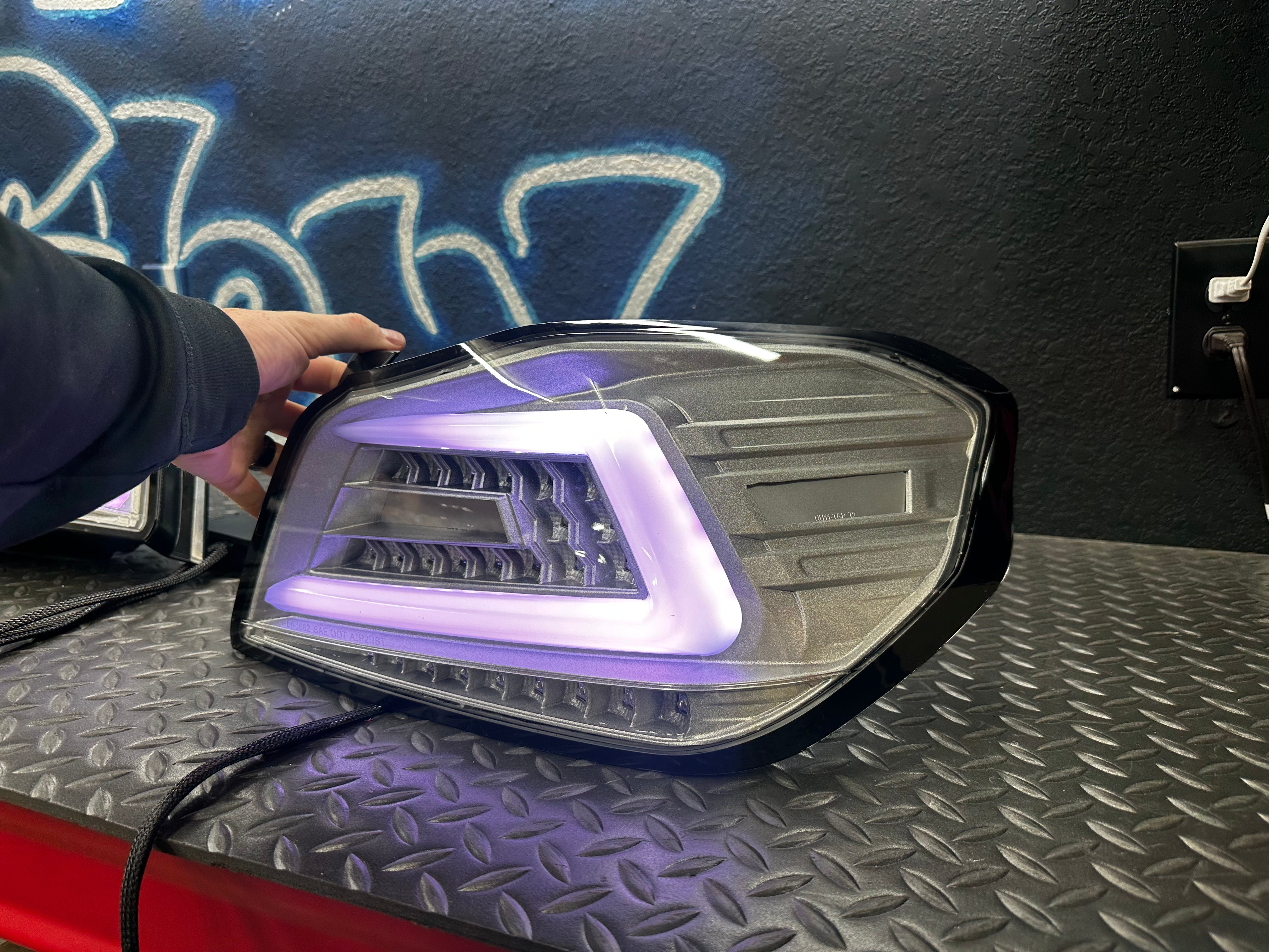NTXGlow Clear Color Shifting Spec D Tail Lights (2015-2021 Subaru WRX)