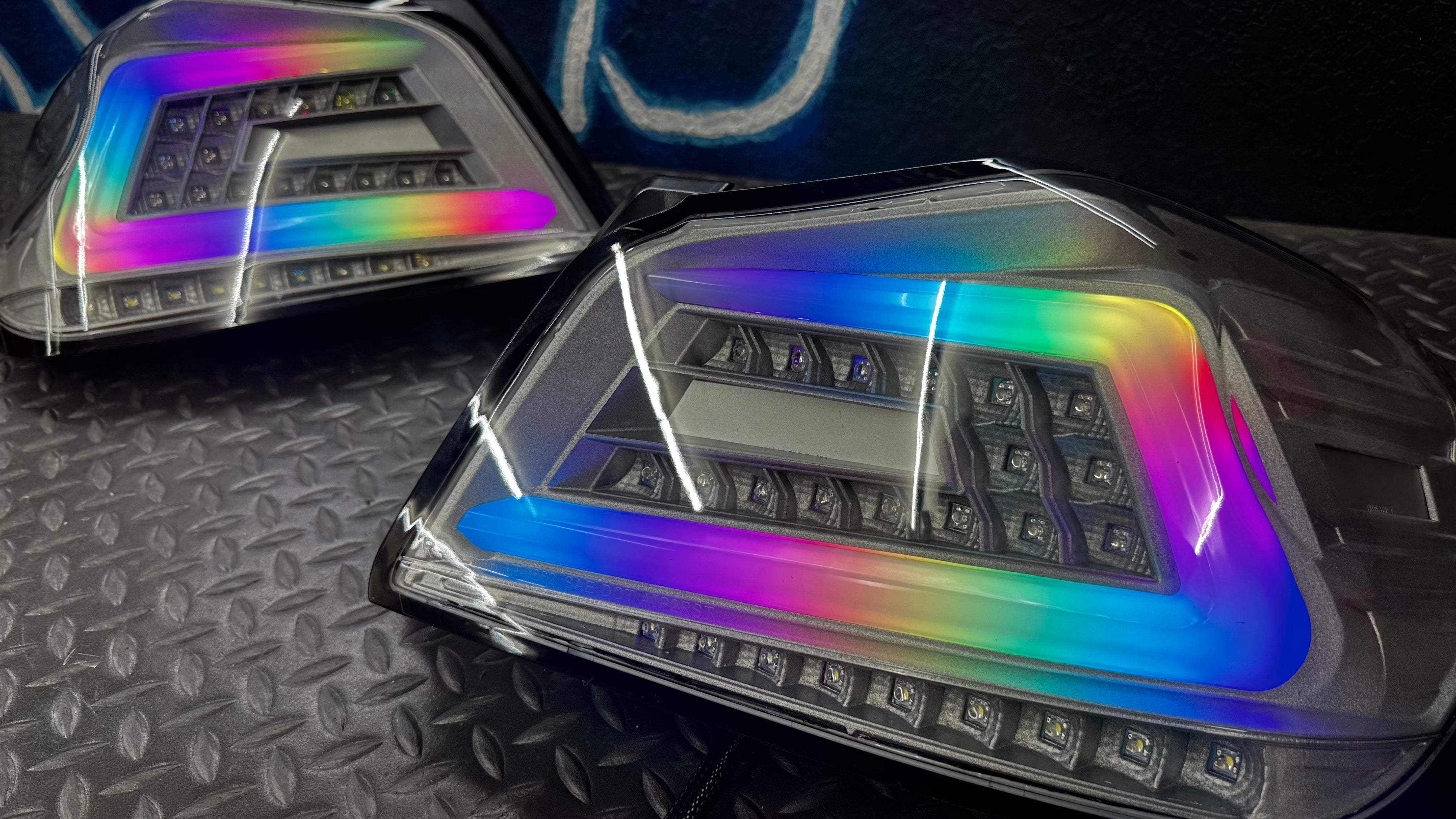 NTXGlow Clear Color Shifting Spec D Tail Lights (2015-2021 Subaru WRX)