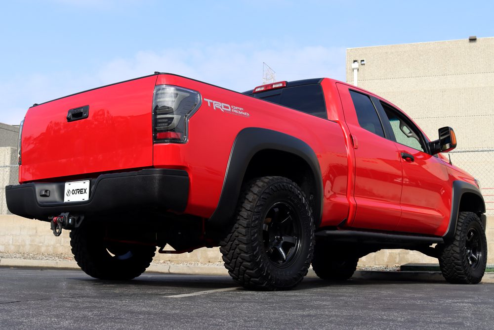 AlphaRex 07-13 Toyota Tundra LUXX-Series LED Tail Lights Alpha-Black