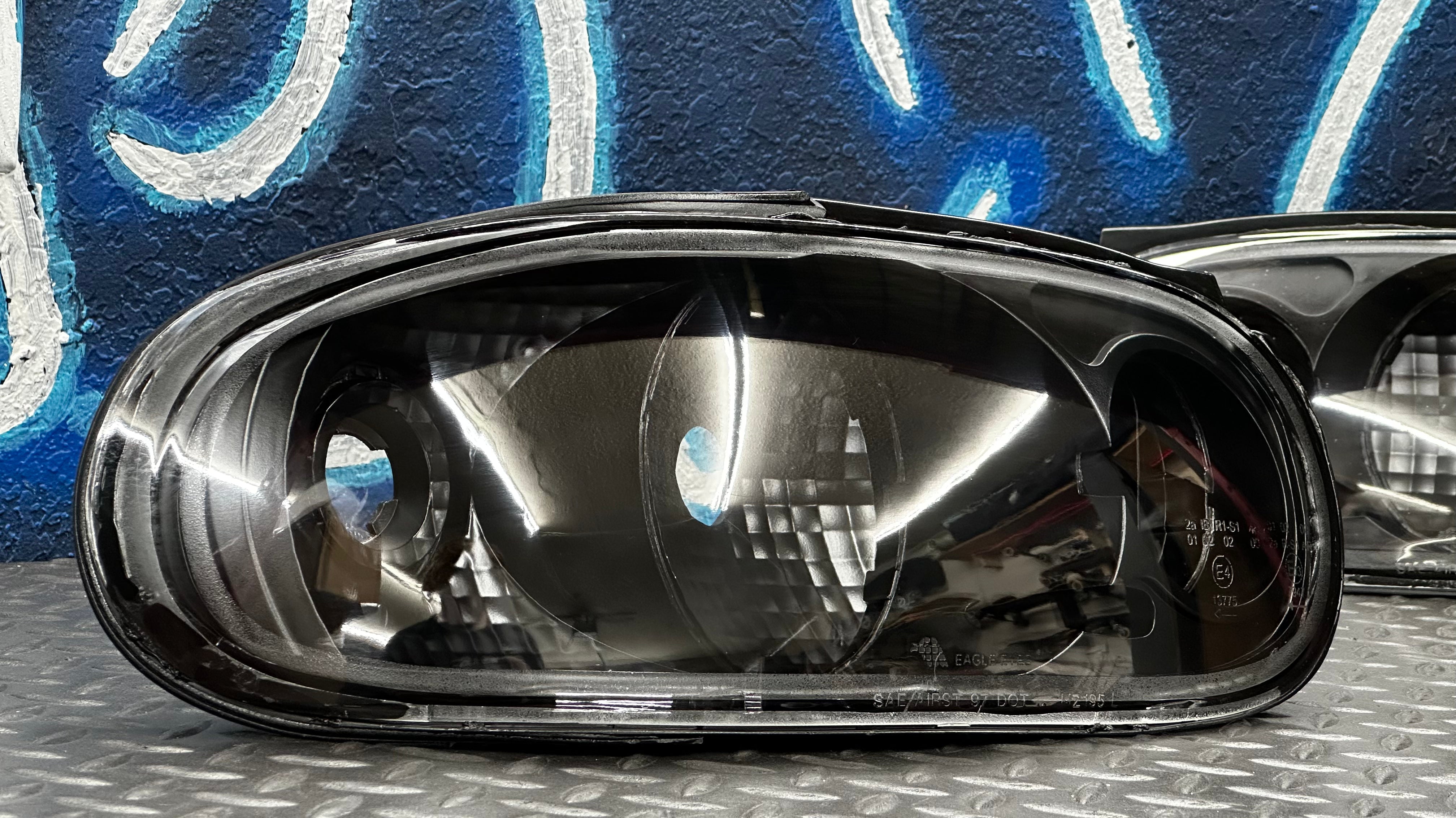 1990–1997 Mazda Miata All Black housing Tail Lights