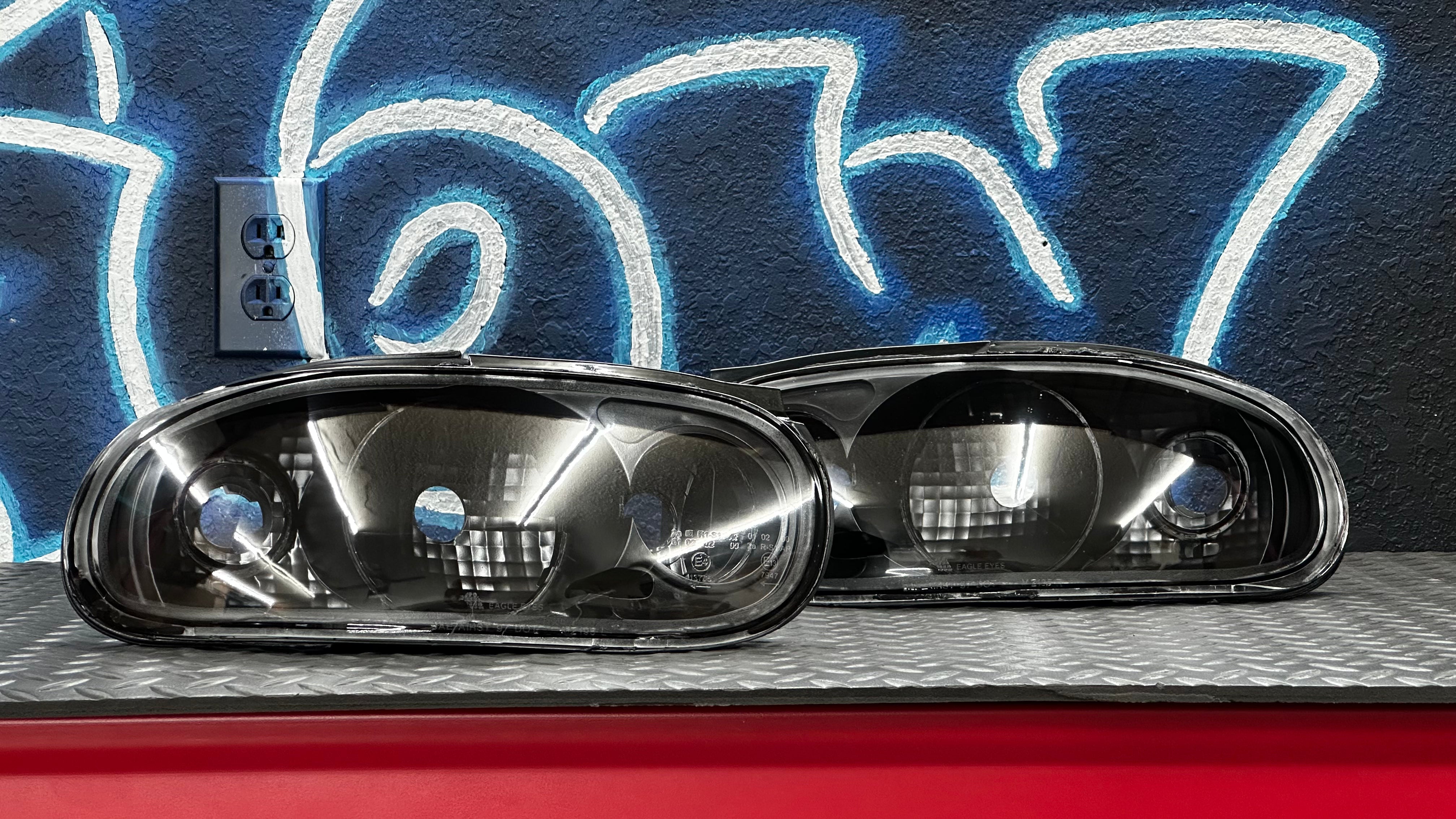 1990–1997 Mazda Miata All Black housing Tail Lights