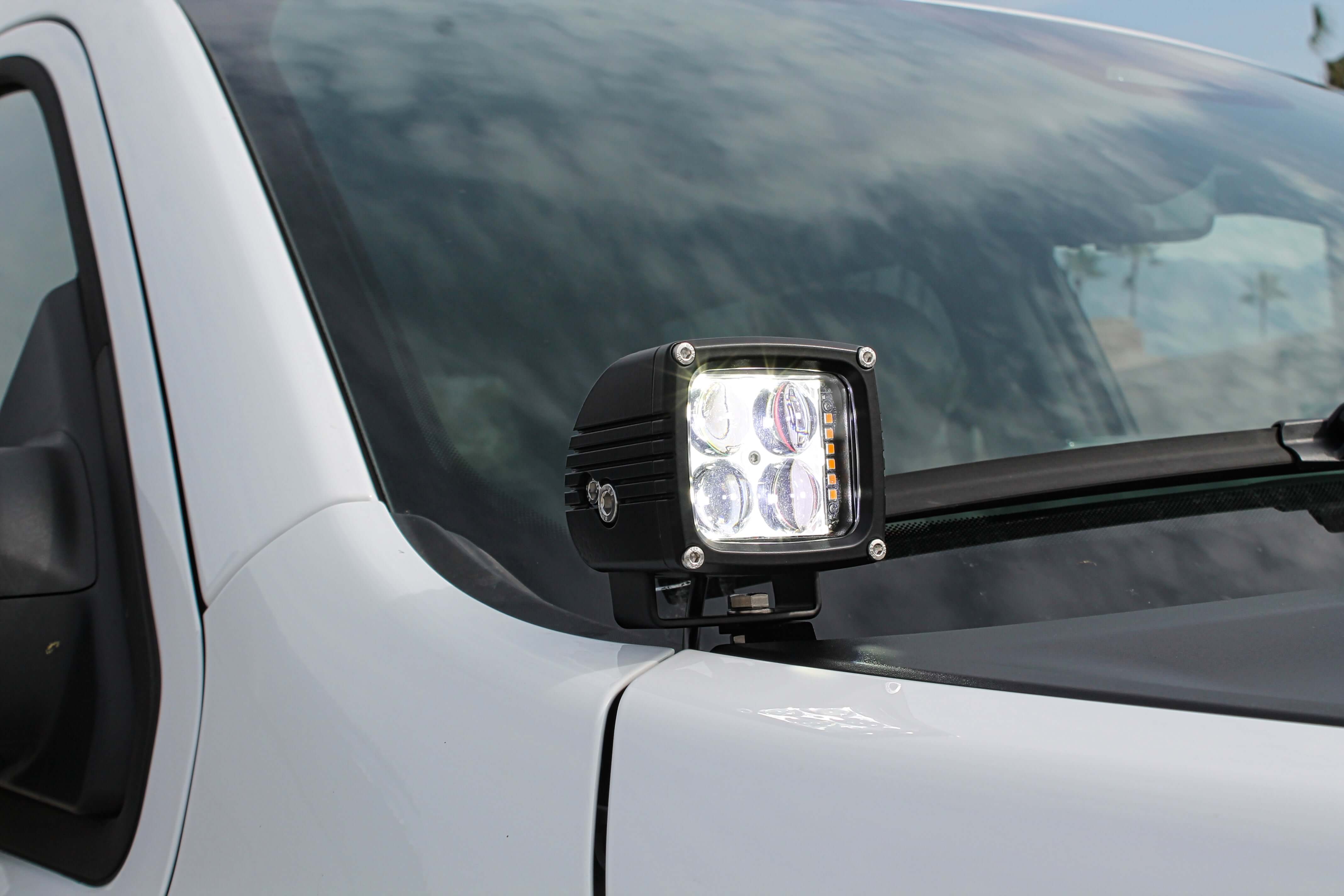 2019+ RAM 1500 Rebel Hood Mount/Ditch Lights