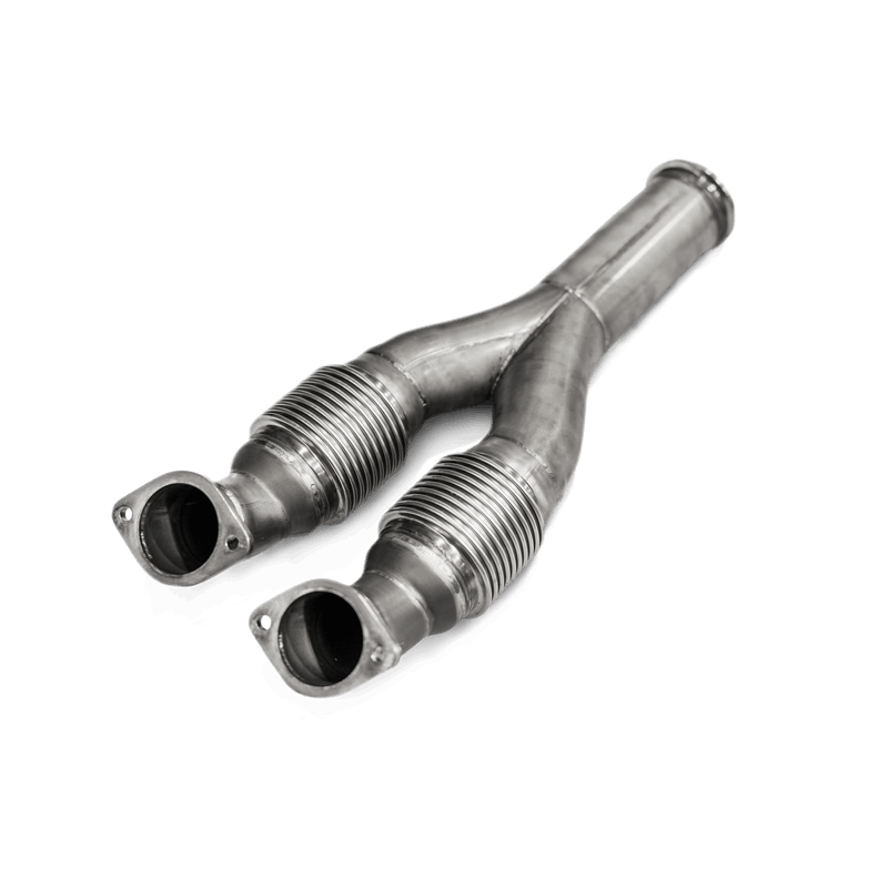 Akrapovic 2008-2020 Nissan Link pipe (SS) for aftermarket turbochargers. (2009-2020 GT-R) - L-NI/SS/4