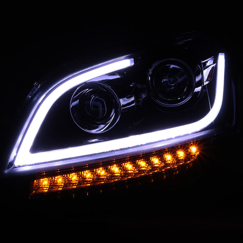Spec-D 10-11 Kia Soul Headlights LED Bar Projector Smoked