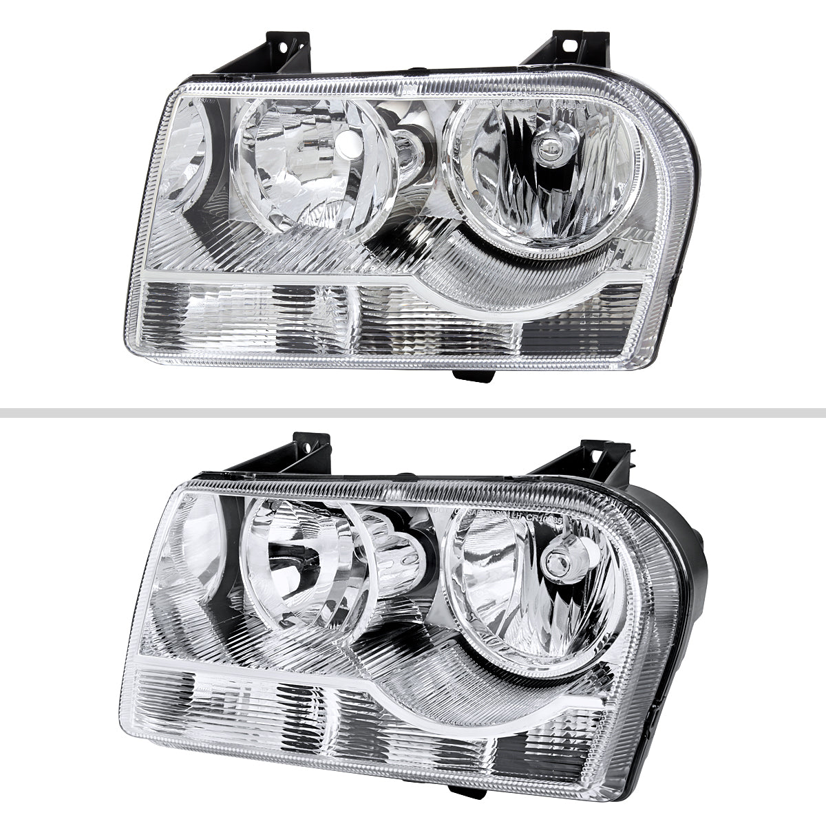 Spec-D 05-10 Chrysler 300 OEM Style Headlights Chrome/Clear