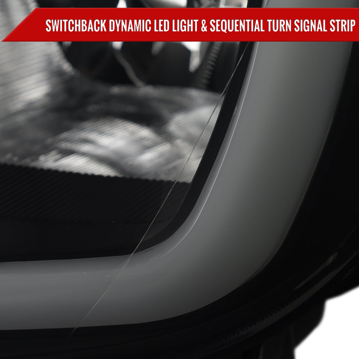 Spec-D 19-24 Ranger XL XLT Headlights OEM Style Light Bar Black/Smoked