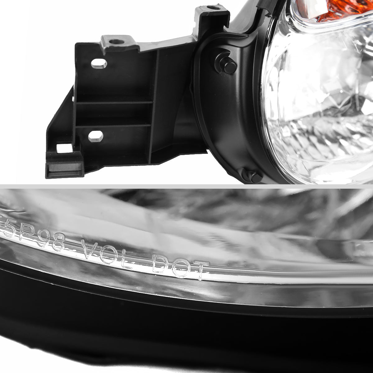 Spec-D 02-03 Subaru Impreza Headlights OEM Replacement Chrome